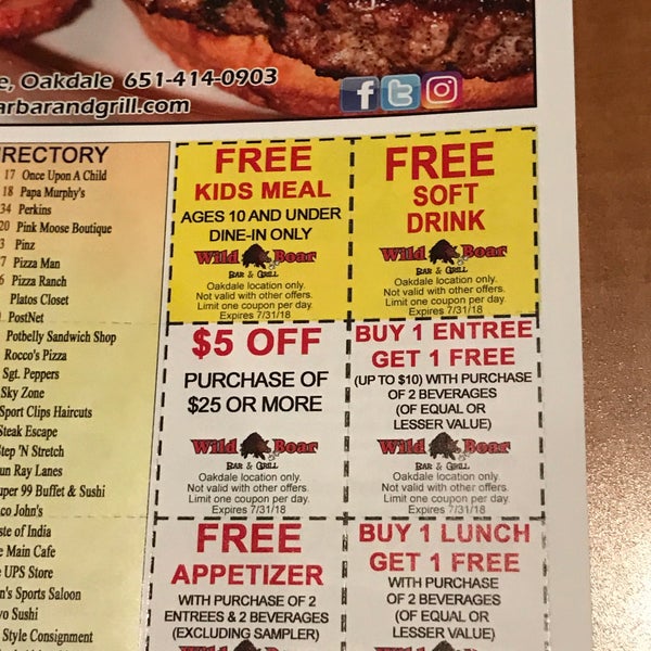 Wild Boar Bar and Grill Oakdale 2 tips from 129 visitors