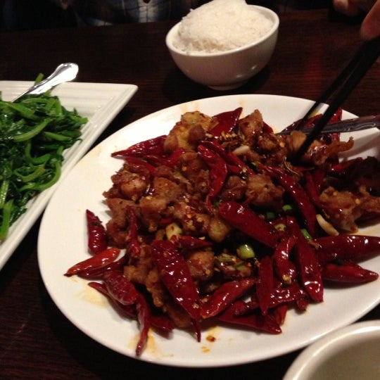 Photo taken at Lao Sze Chuan - Uptown Broadway by Andy C. on 5/4/2013