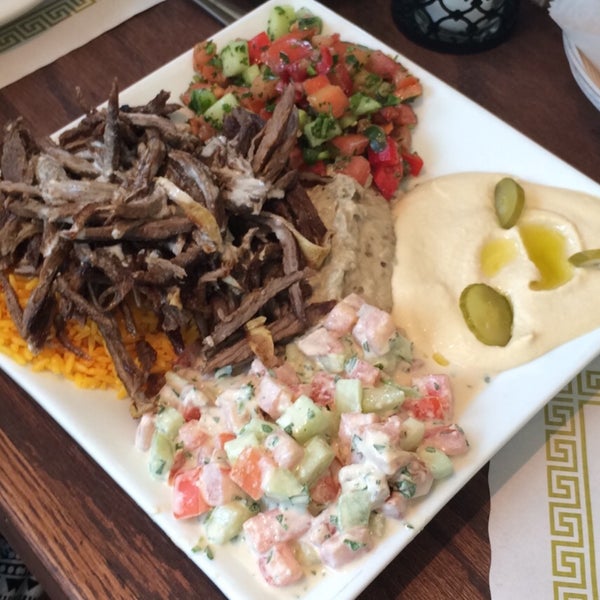 We had our rehearsal dinner at Allan's and he and his staff are incredible. Excellent service, best falafel I've ever had. Shawarma deluxe platter comes with everything you could ever want to eat.