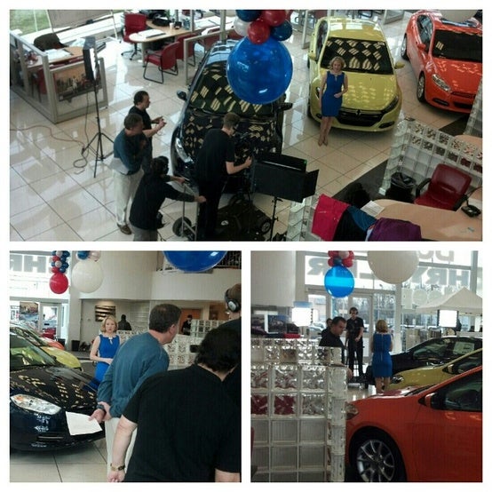 We're filming a Dodge Dart commercial right now! Michael Bay is directing (I think).