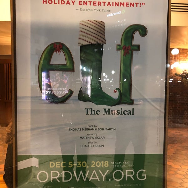 Снимок сделан в Ordway Center for the Performing Arts пользователем Sharon S. 12/31/2018