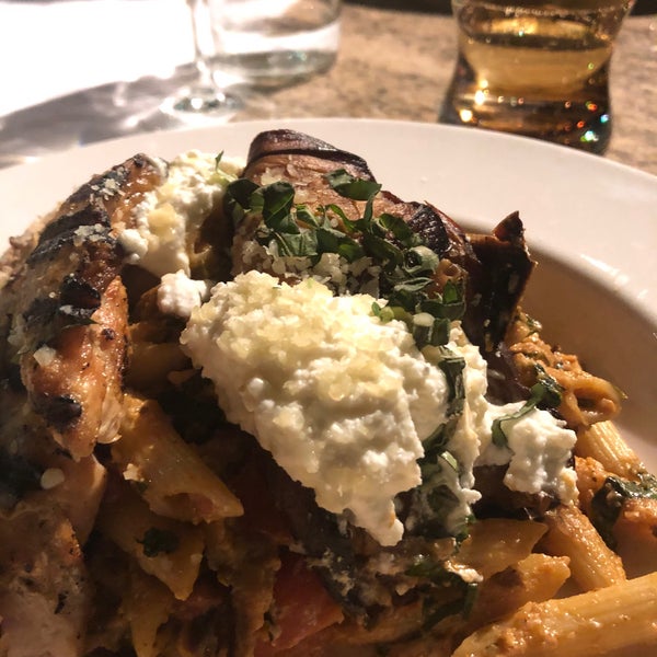The Penne Norma was quite beyond the norm: like eggplant parmesan, but elevated to a new art form—creamy, thinly sliced, meaty, al dente, and delish!