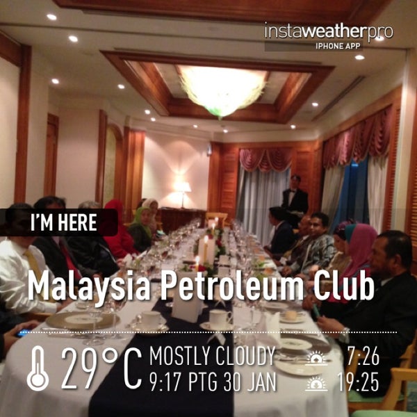 Photos at Malaysian Petroleum Club Restaurant - Kuala Lumpur City