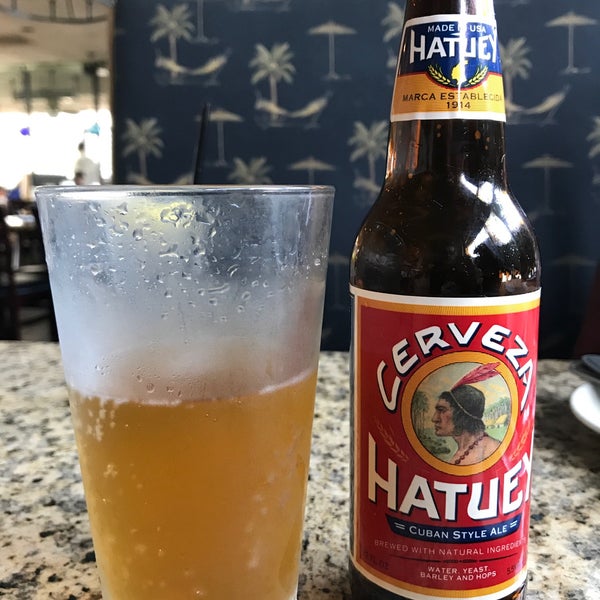 The Hatuey Cuban Style Ale Beer is very good and combined with the Oxtail, tostones and white rice... really good!!!