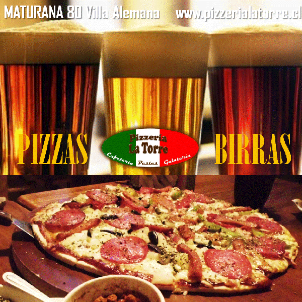 la mezcla perfecta PIZZAS Y BIRRAS