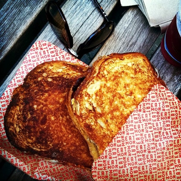 Surprised by how delicious it was, they really know they're grilled cheese, better than melt shop