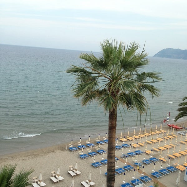 Photo taken at Grand Hotel Alassio by Andrew S. on 7/12/2013