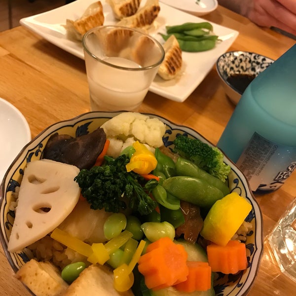 Photo taken at Cha-Ya Vegetarian Japanese Restaurant by Tim P. on 5/6/2018