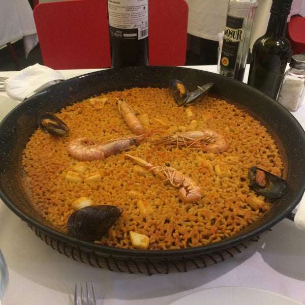 Lovely Paella, fresh prawns were so sweet. It was busy though
