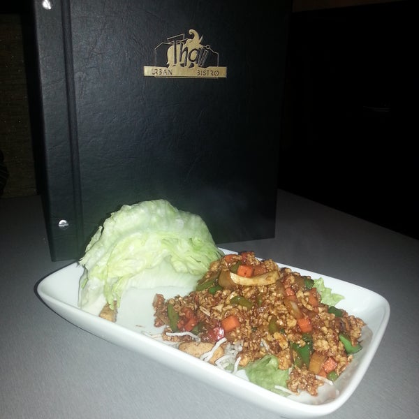 Chicken lettuce wraps are just $6! Red Curry chicken wings are just $5!