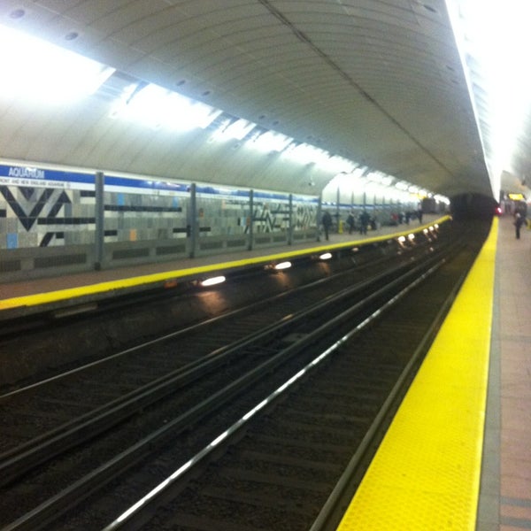 MBTA Aquarium Station Metro Station in Boston