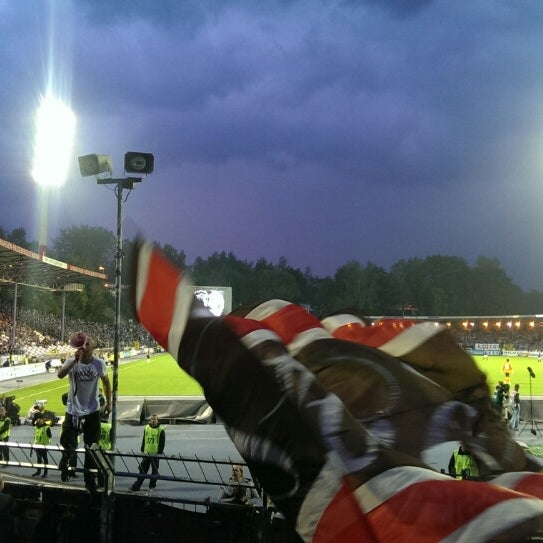 Photo taken at Erzgebirgsstadion by Ronny R. on 9/19/2014