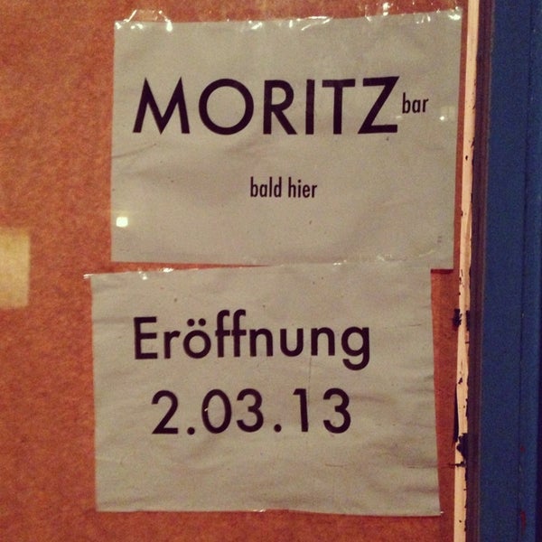 Снимок сделан в Moritz Bar пользователем Emilio M. 2/28/2013