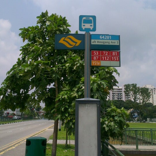 Bus Stop 641 Aft Hougang Ave 3 Hougang Tampines Rd