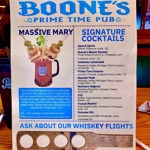 Снимок сделан в Boone&#39;s Prime Time Pub пользователем Shan O. 7/29/2023