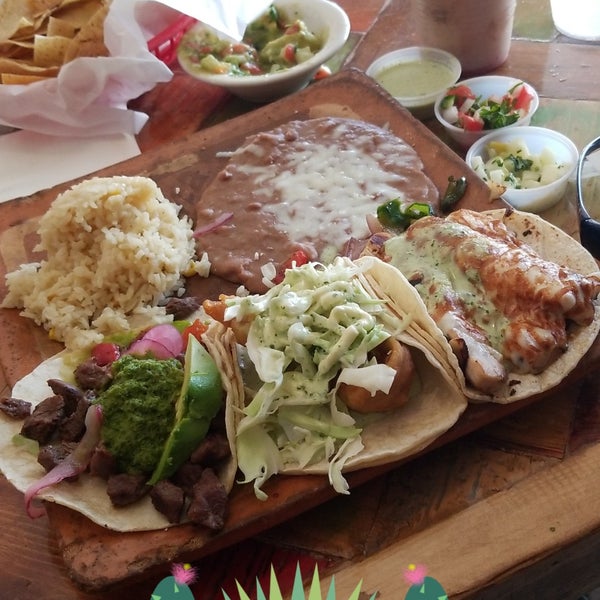 Tacos, Horchata, & an amazing deep fried burrito! I went here 3 times while on a 10day trip to Az.We don't have anything close to this in Tacoma,Wa. Service was awesome.I can't wait to come back!!!