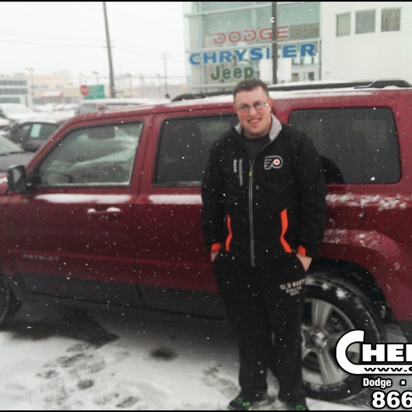 Congratulations to Ezekiel Martin who picked up his new 2014 Jeep Patriot just in time to enjoy last weeks snow storm! Salesperson: Dan Carl
