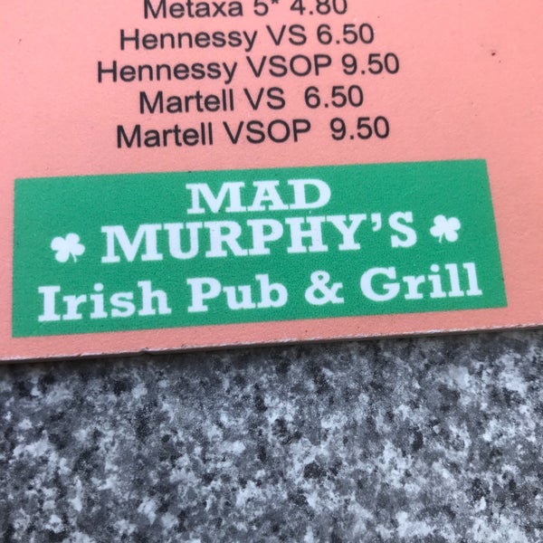 รูปภาพถ่ายที่ Mad Murphy&#39;s Irish Pub &amp; Grill โดย Mika R. เมื่อ 7/12/2017