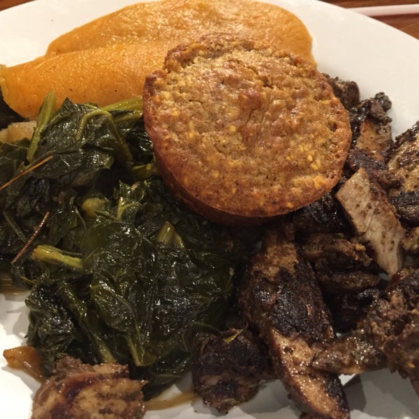 Haley House has a delicious new dinner menu. This is jerk chicken. Why give your money to a soulless corporation when you can eat at Haley House and know your money is helping the community?