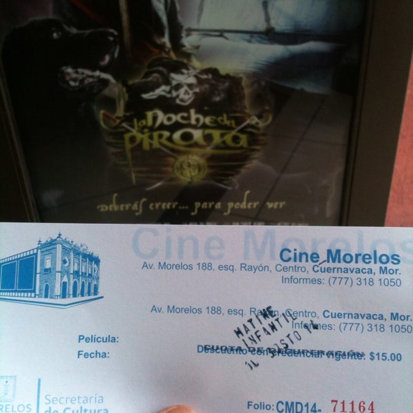 Photo taken at Cine Morelos by lily l. on 8/10/2014