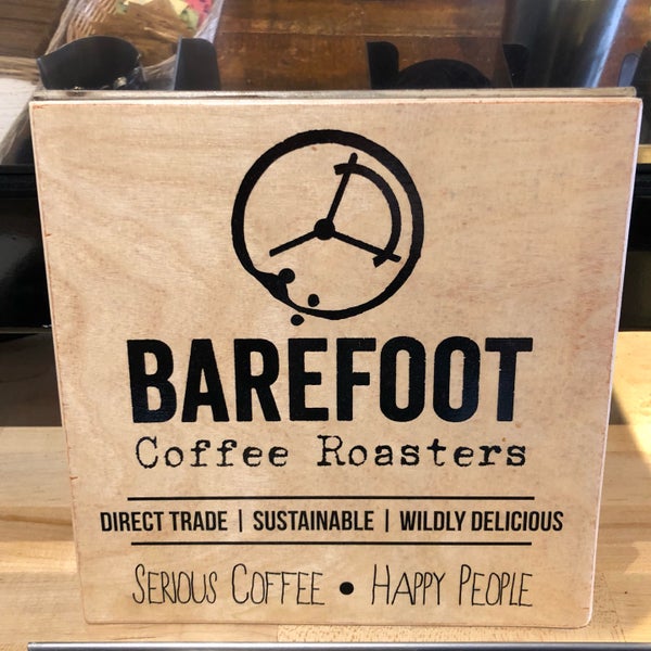 Photo taken at Barefoot Coffee by Nikki S. on 3/9/2018