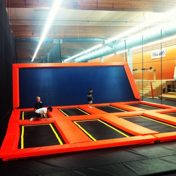 Photo taken at Big Air Trampoline Park by Mary T. on 4/8/2013