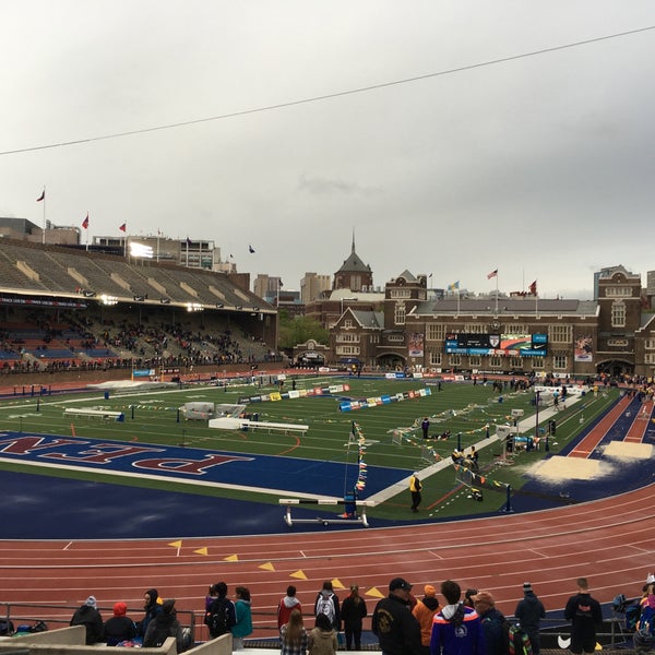 Photo taken at Franklin Field by Sarah S. on 4/28/2016