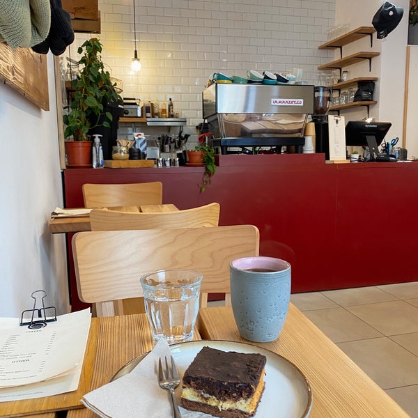 Nice, small and cozy cafe. They offer high-quality coffee and fabulous homemade desserts. Mostly seating for couples is available, so you have to lucky to find a seat if you are larger group.