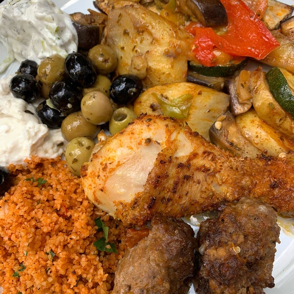 Photo taken at Salut Mediterranean Food &amp; Catering by Adriana B. on 8/1/2019