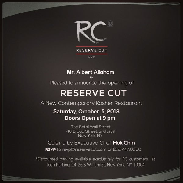 Reserve Cut Steakhouse in New York