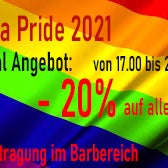 Vienna Pride 2021: Special Angebot: Sa. 19.06. von 17.00 bis 21.30:     -20% auf alle Speisen. Besuche unseren Gastgarten! EM Übertragung im Barbereich.