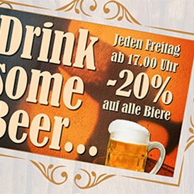Heute: Drink some beer..... Minus 20% auf alle Biere