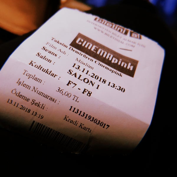 รูปภาพถ่ายที่ CinemaPink โดย Şule Ö. เมื่อ 11/13/2018
