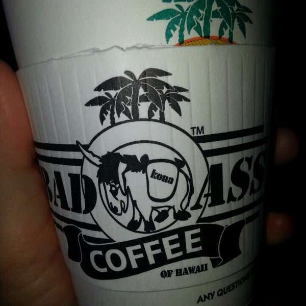 Photo taken at Bad Ass Coffee of Hawaii by Amy on 11/2/2013