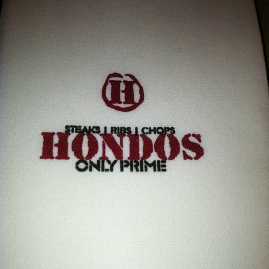 Photo taken at Hondo&#39;s Prime Steakhouse by Jordan C. on 12/20/2012