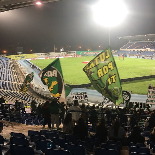 Photo taken at Estádio do Restelo by Miguel T. on 12/29/2017