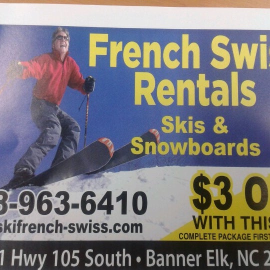 French Swiss Rentals Board Shop In Banner Elk