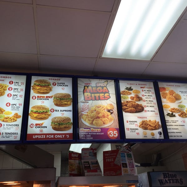 Churches menu outlet