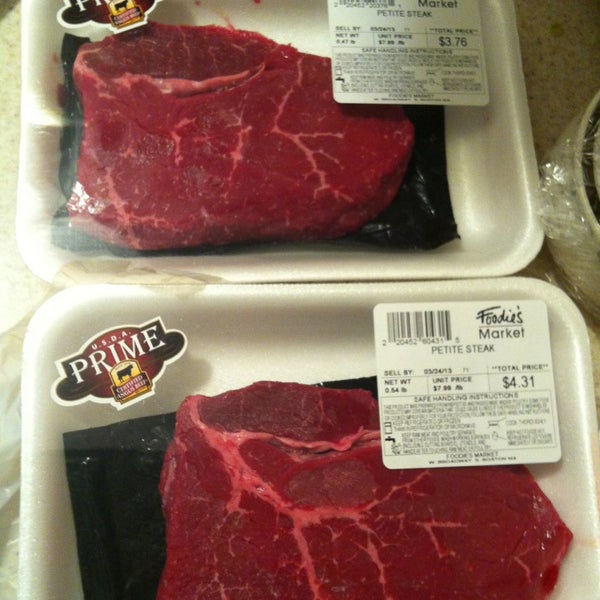 Very fresh and delicious prime steak under $5 a piece!