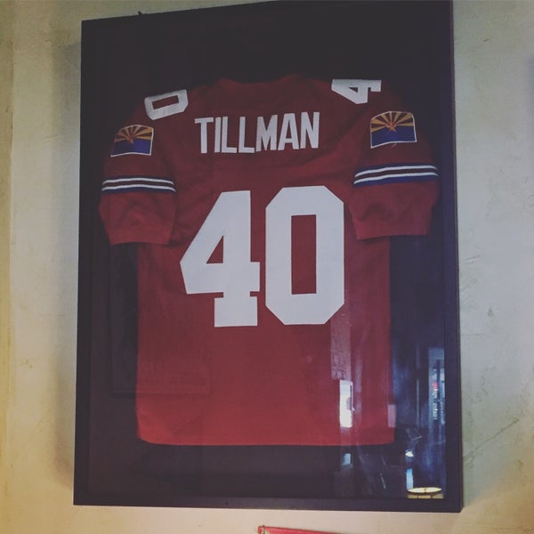 Loved the smothered chicken and the Pat Tillman jersey on the wall.