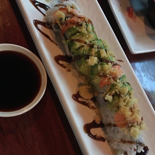 Mondays are half off sushi rolls! I recommend ordering the dip trio as appetizer and the Ebi Ebi roll.