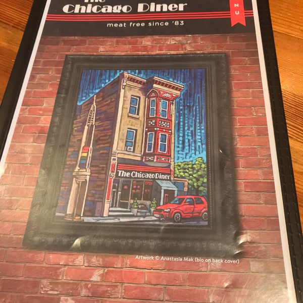 Das Foto wurde bei Chicago Diner von Adam M. am 8/28/2017 aufgenommen