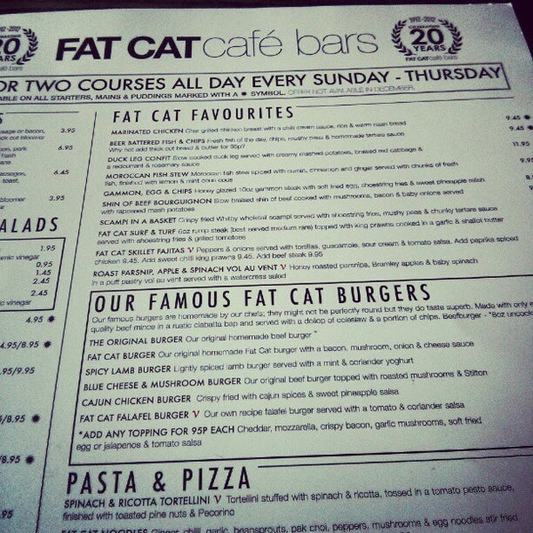 Fat Cat Cafe Bar Café in City Centre