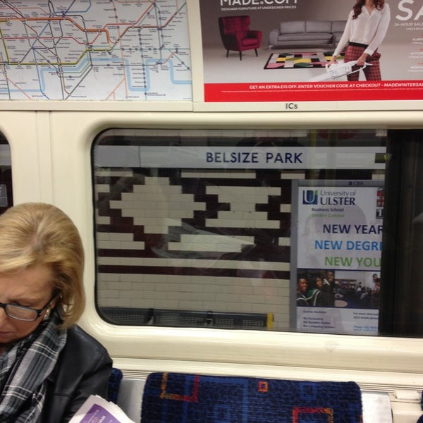 Photo taken at Belsize Park London Underground Station by Mooney M. on 1/4/2013
