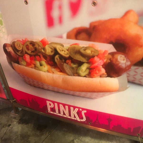 Photo taken at Pink&#39;s Hot Dogs by Dennis C. on 11/24/2017