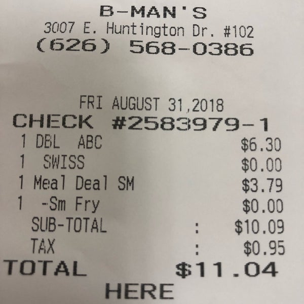 8/31/2018にDennis C.がB-Man&#39;s Teriyaki &amp; Burgersで撮った写真