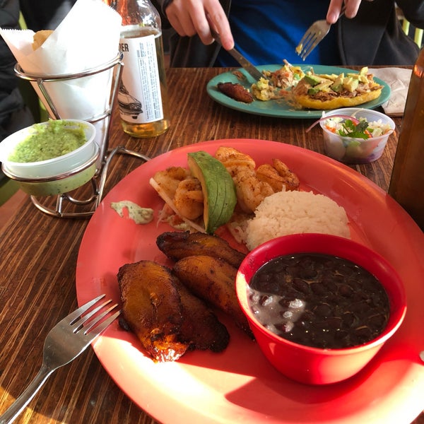 Photo taken at Pica Pica Arepa Kitchen by Angie C. on 5/1/2018