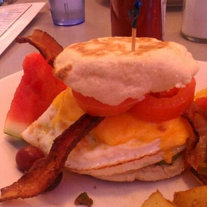 Photo taken at Claremont Diner by Angie C. on 1/27/2013