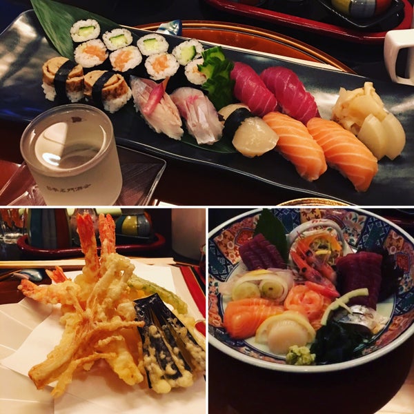 Top Sushi quality and very good Sake selection. Try the Sushi, Nori and Maki Mix and Tempura