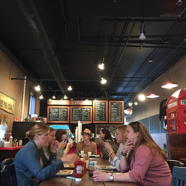 Photo taken at Red Bicycle Coffee &amp; Crepes by Jessica W. on 3/23/2015